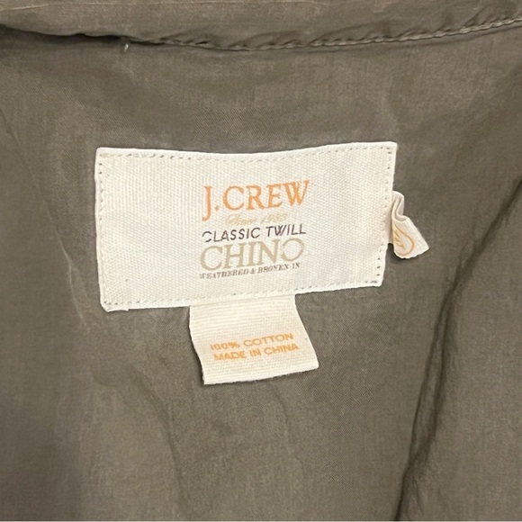J Crew Women's Cotton Classic Twill Chino Utility Military Jacket Brown Size M - Picture 7 of 13